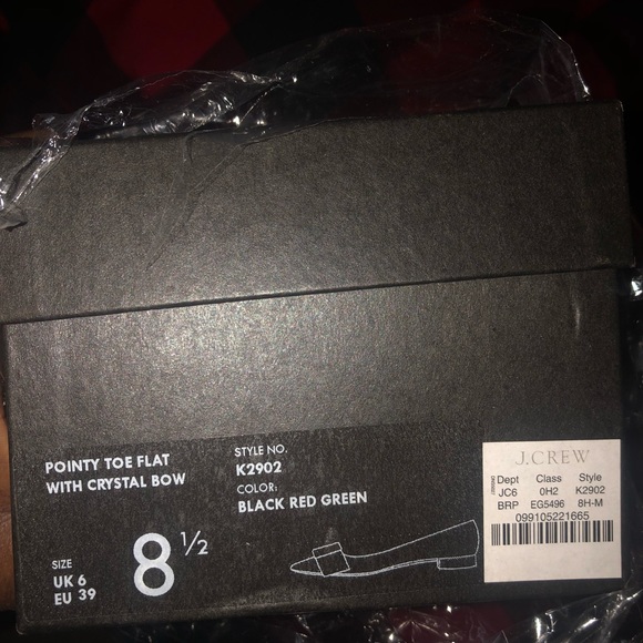 NWT J. Crew Tartan Pointy Toe Flats - Picture 3 of 3